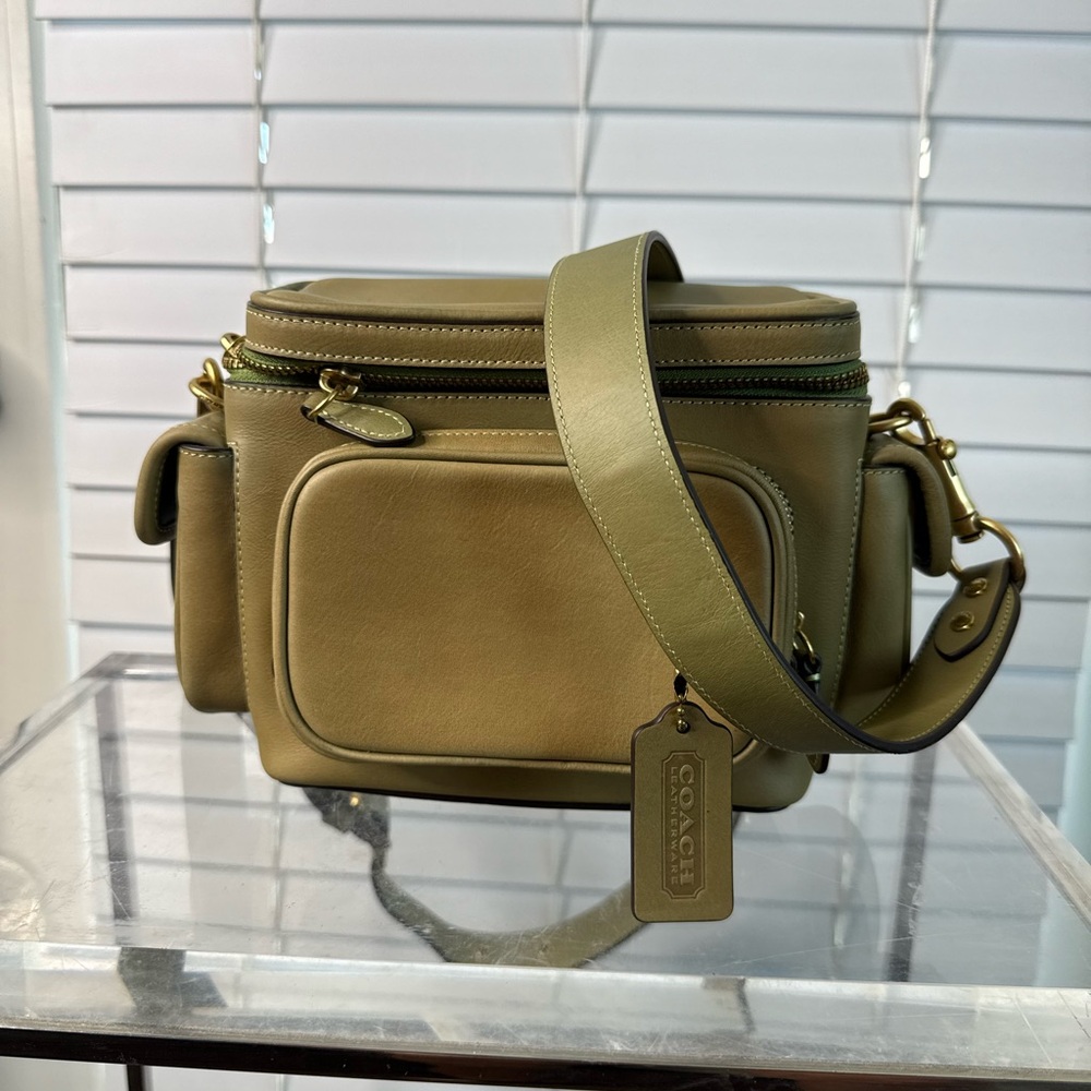 Coach Sage Green Camera Bag
